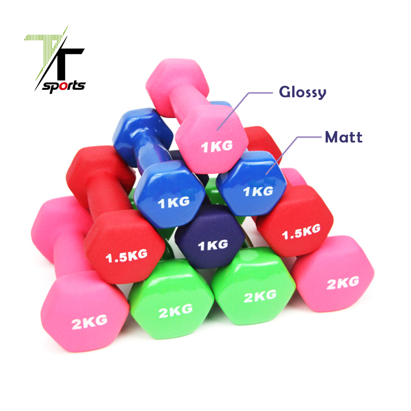 Hexagon Neoprene Coated Dumbbell