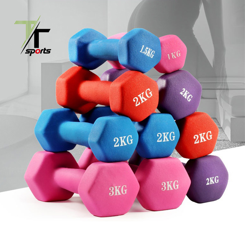 Premium Neoprene Coated Dumbbells with Cast Iron Core