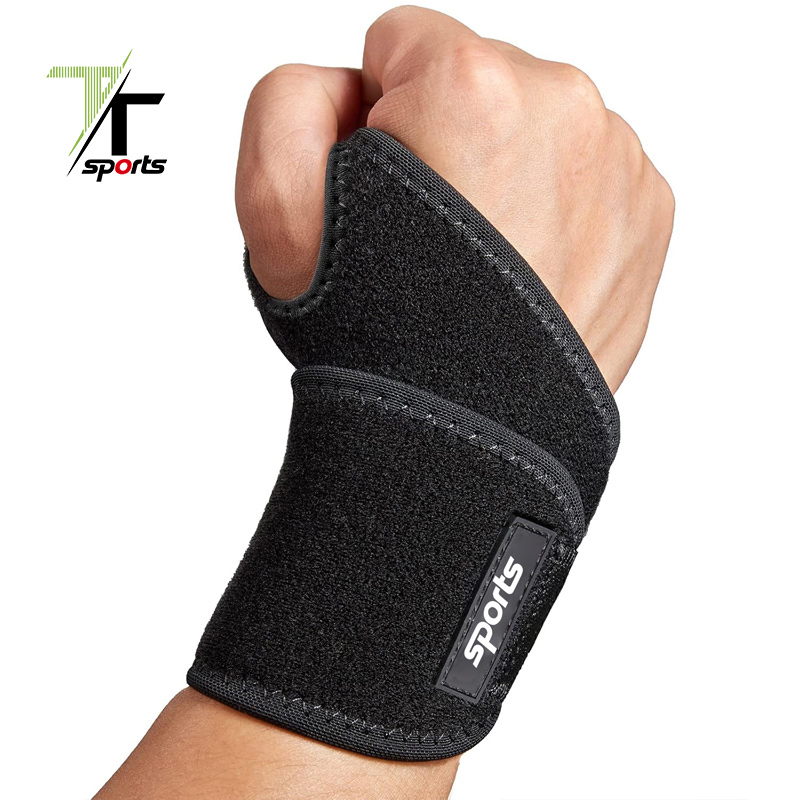 Adjustable wrist support brace sleeve