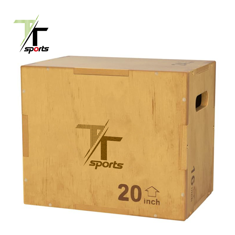 Wooden plyometric jump training box