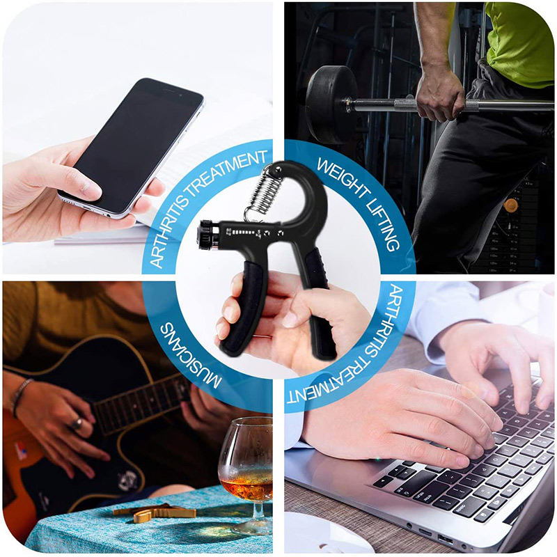 Adjustable Hand Grip Strengthener with Counter