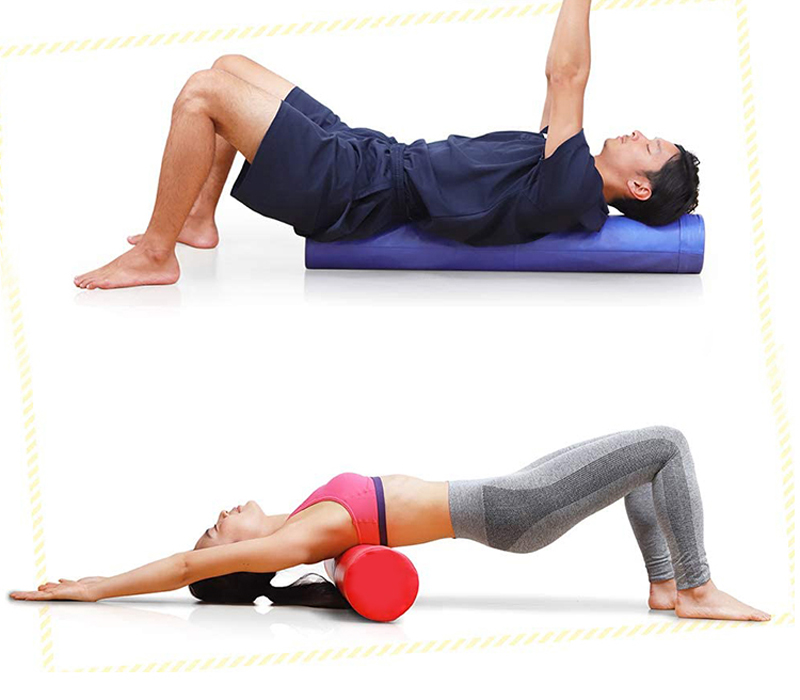 EPE yoga foam roller with PU Cover