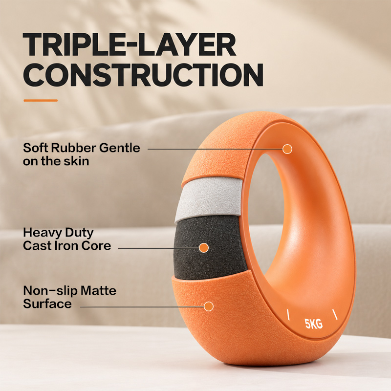 Silicone Moon Shaped Soft Kettlebell
